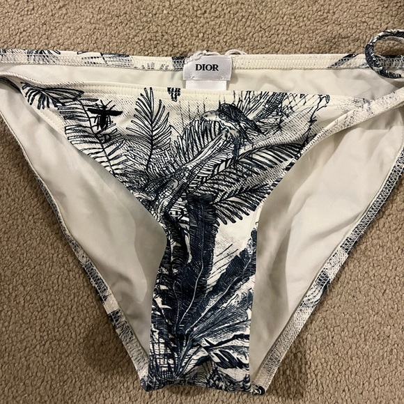 DIOR Toile de Jouy Porcelain Blue Bikini Top & Bottom Set XS NWT - Picture 9 of 10